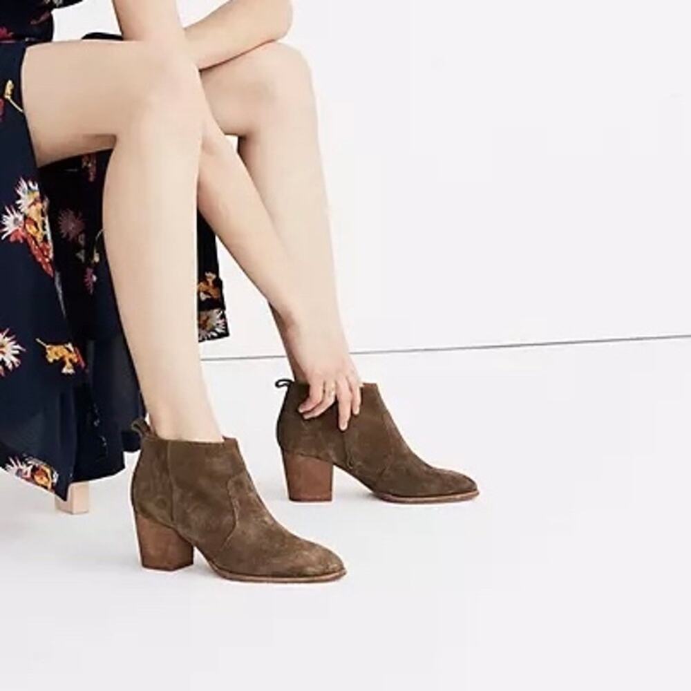 MADEWELL The Brenner Boot Brown Suede 7.5